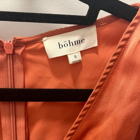 Bohme Mandy Midi Dress - Terracotta - Picture 3 of 5